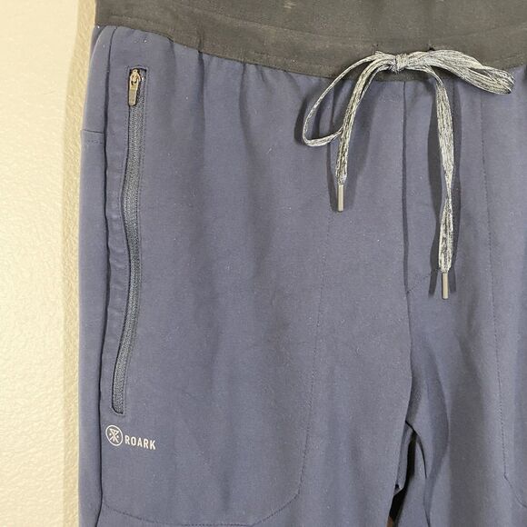 Roark Run Amok El Morro Joggers Pants Medium Fleece Tapered Zip Pockets RP284 - Picture 3 of 13